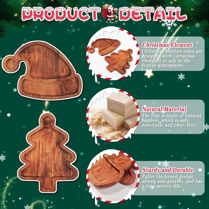 Тарелка для сладостей в форме рождественской елки Dwafill