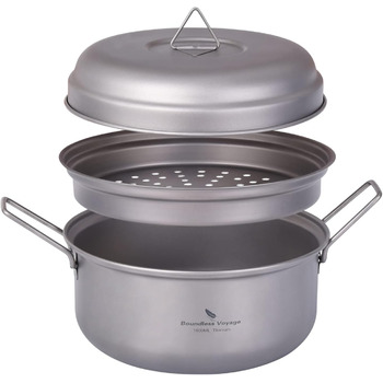 Кемпінг титановий горщик 1800 мл iBasingo