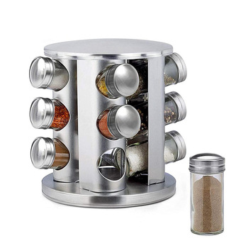 Підставка для спецій на 12 баночок обертова 21,5 см кругла YRHH