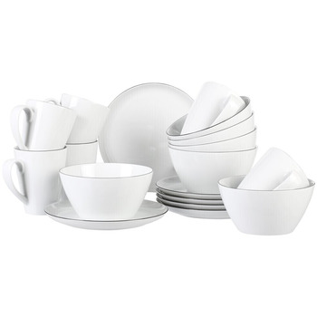 Набір посуду для сніданку із 18 предметів Black Line Lido Seltmann Weiden