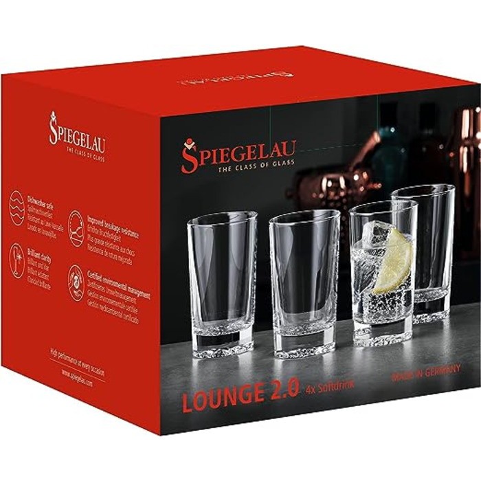 Склянка 120 мм, набір 4 предметів Lounge 2.0 Spiegelau