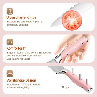 Набір ножів 15 предметів з нержавіючої сталі Justup