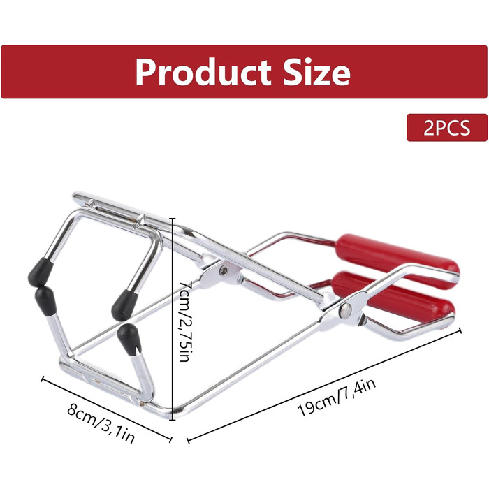 Підйомник для банок 2 шт червоний WOPPLXY