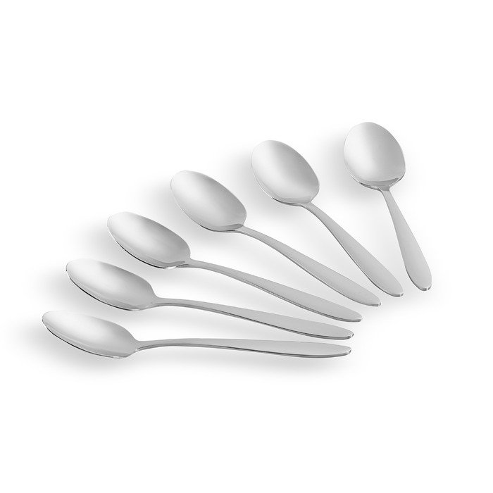 ARDESTO Black Mars Набор чайных ложек, 6 столовых приборов, нержавеющая сталь