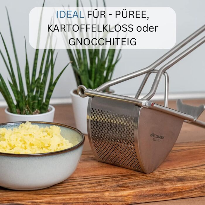 Картофелерис Westmark, с круглой перфорацией, длина 30 см, треугольник, серебристый, 61262260 (набор из нержавеющей стали)