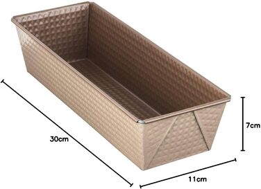 Форма для торта Zenker 7355 King 30 см MOJAVE GOLD, форма для випічки з листової сталі, форма для хліба з армованим керамікою антипригарним покриттям (колір червоне дерево/золото), кількість