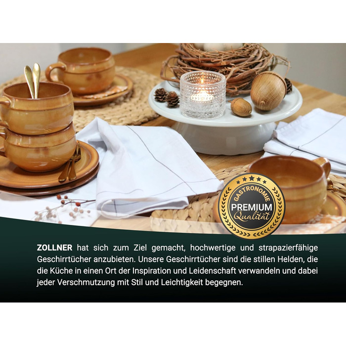 Набір кухонних рушників з 5 предметів 50 х 70 см ZOLLNER