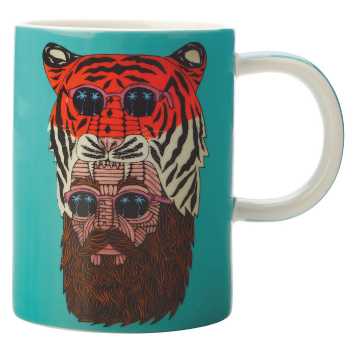 Кружка для чая Maxwell Williams Tiger Man MULGA, фарфор, 12 х 8,5 х 11 см, 450 мл