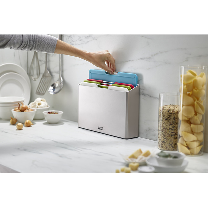 Набір обробних дощок, 7,5 х 22,2 х 32 см, срібло Folio Regular Joseph Joseph