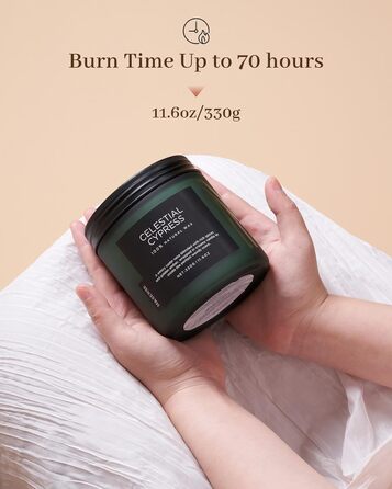 Ароматичні свічки M&SENSE з кавою у скляній банці з 2 гнітами 330 г, час горіння 70 годин, свічка з натурального соєвого воску для спальні, кухні, декору дому, подарункова свічка для чоловіків та жінок, смажена кава (зелена)