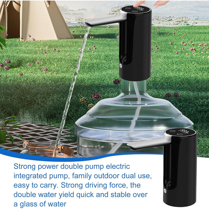 Електричний диспенсер для води 5 Вт чорний Behogan