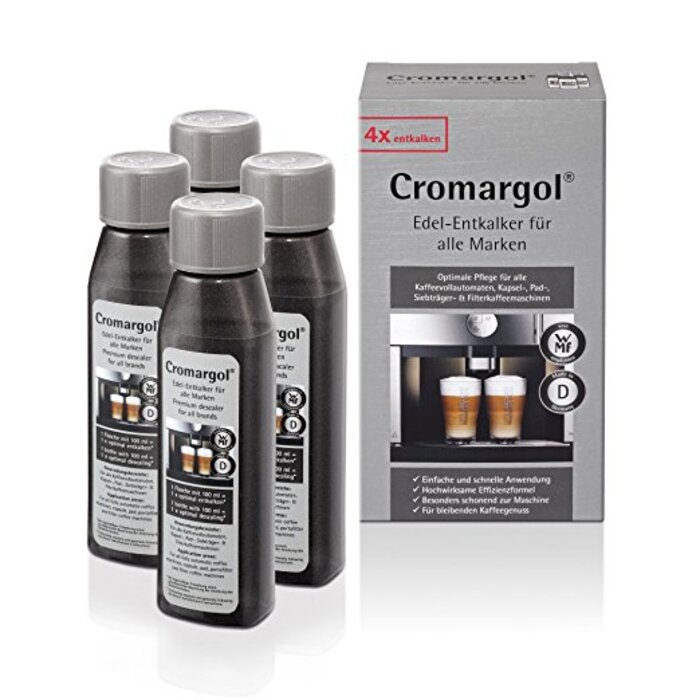 Кавоварка Stelio Aroma Glas Digital WMF + Засіб від нальоту 100 мл набір 4 предмети Cromargol WMF