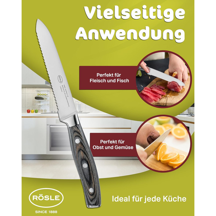 Ніж універсальний 13 см Wolfgrey Rosle