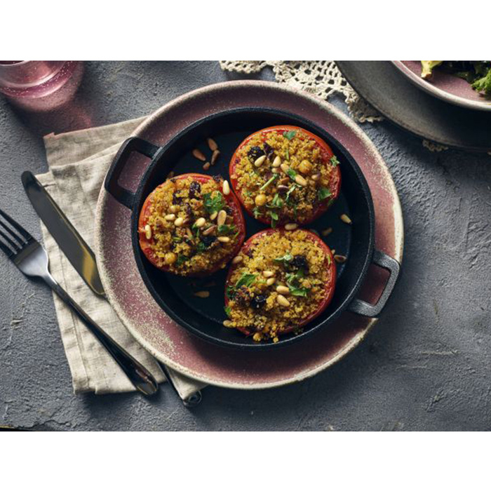 Сковорода 650 мл, 18 xh 3.4 см, чавунна із двома ручками, GenWare