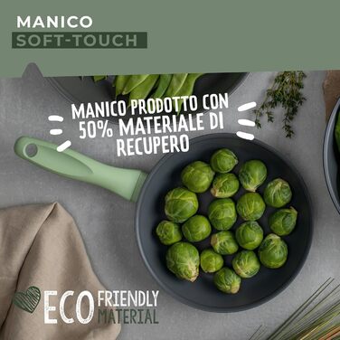 Сковорода 20 см, зеленая Ecolution Fackelmann