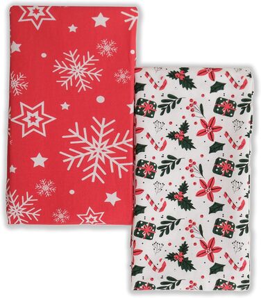 Набір з 2 різдвяних кухонних рушників 70 x 50 см Homy Textiles