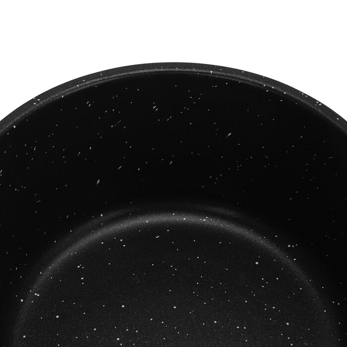 Ківш Fissman 16x7,8 см / 1,3 л EVOLUTION зі скляною кришкою алюміній з антипригарним покриттям (14575)