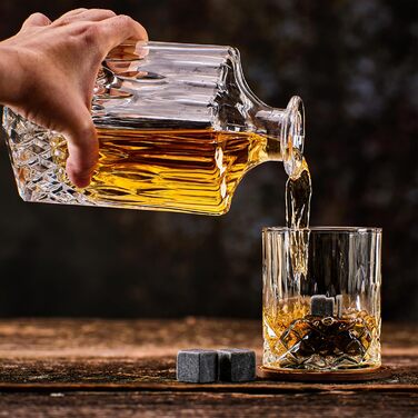 Набір 12 каменів для віскі та щипців Whisiskey