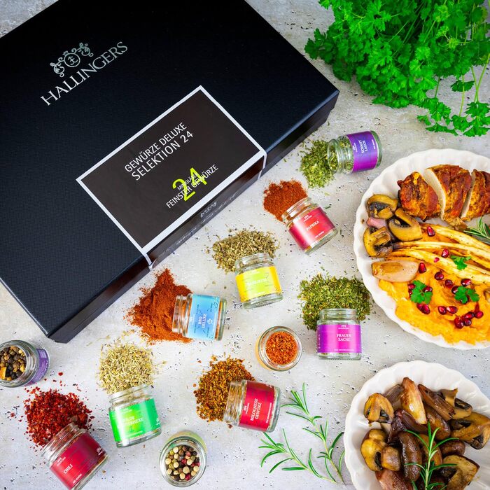 Подарунковий набір із 24 спецій Deluxe Selection 24 Hallingers