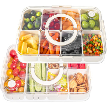 Коробка для снеків з 14 відділеннями, 2 комплекти Luxear