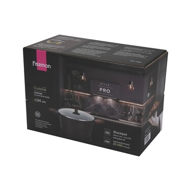 Каструля зі скляною кришкою 24 см 4,6 л CUISINE Fissman