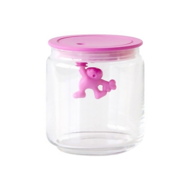 Ємність для зберігання 0,7 л прозора / рожева Gianni Alessi