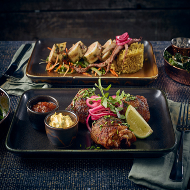 Блюдо прямоугольное 30х20 см, Terra Porcelain Black, GenWare