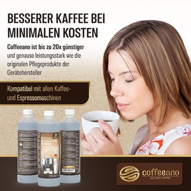 Засіб для чищення системи подачі молока 2 х 750 мл Coffeeano