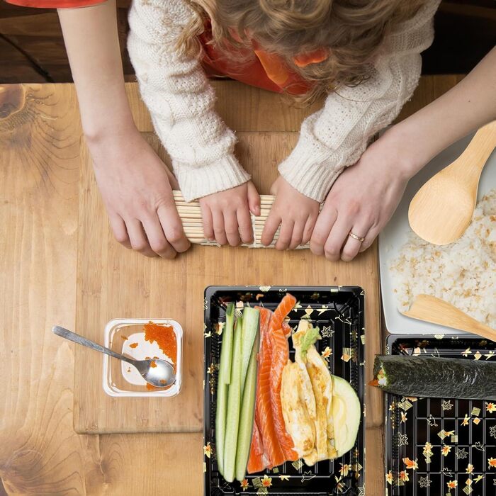 Набір для суші 20 предметів чорний Mbsomnus