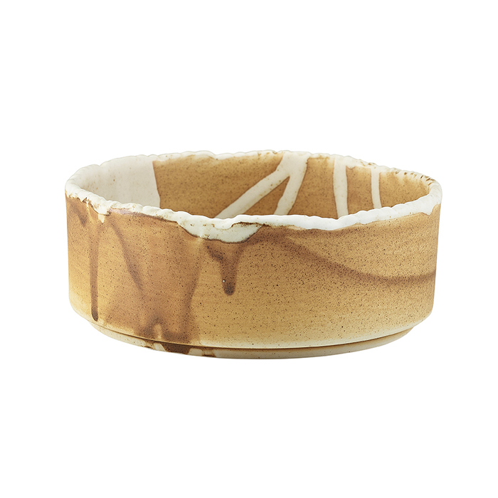 Плоска миска кругла 13 см, 440 мл, Terra Porcelain Roko Sand, GenWare