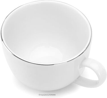 Набор из 6 чашек и 6 блюдец для кофе Konsimo