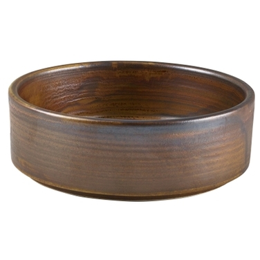 Миска плоская круглая 13 см, 335 мл, Terra Porcelain Rustic Copper, GenWare
