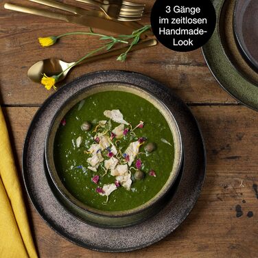 Набір обідніх тарілок на 6 персон, 18 предметів, Gourmet Moritz & Moritz