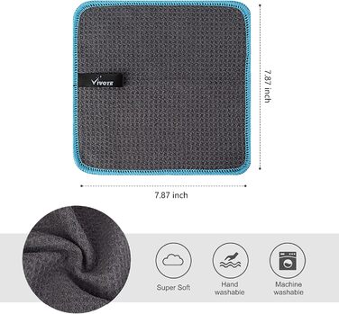 Кухонні рушники VIVOTE, рушники для гостей, подарункові, 40x60 см, 2 шт., м&39які кухонні рушники, абсорбуючі рушники (сірі 20x20)