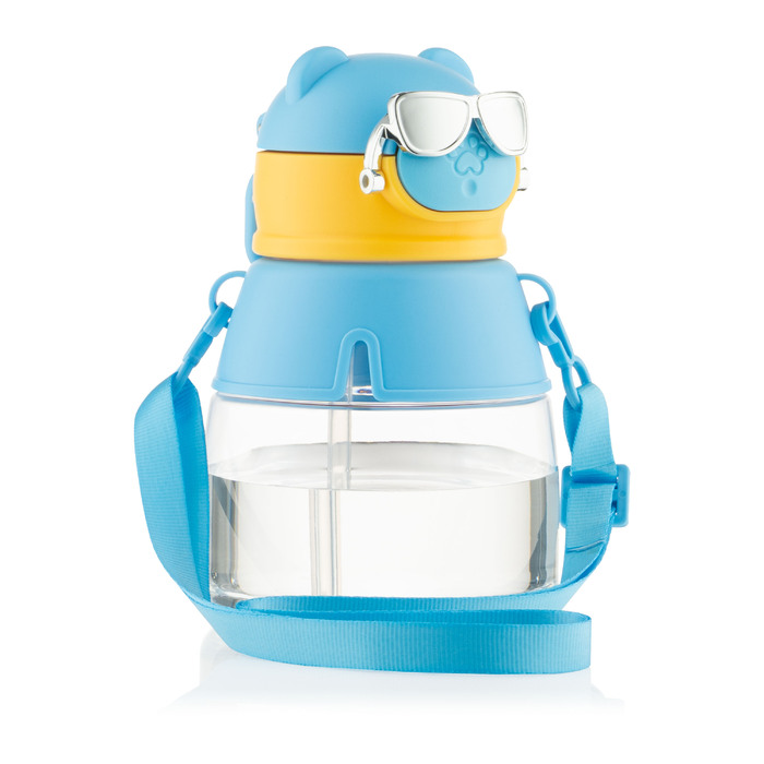 Пляшка для води Ardesto Space 550мл, пластик, блакитний