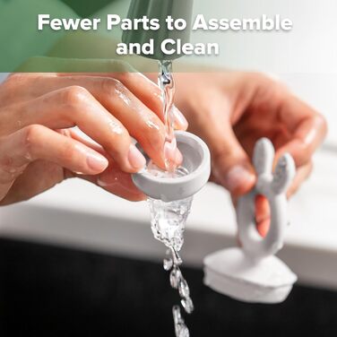 Годівниця для дитячого фруктового харчування Haakaa та міні-лоток для перекусів у морозильній камері, форми для морозива без бісфенолу А для безпечного самостійного годування немовлят, від 4 місяців (горохово-зелений) (сірий)