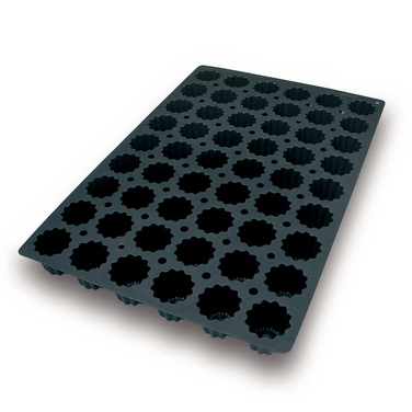 SQ002/YL Форма силіконова 600x400 мм, 'квітка' d 56 мм, h 50 мм