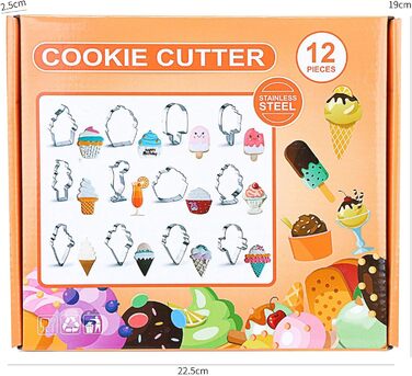 Набір формочок для печива у формі пряникового будиночка, FantasyDay, 10 шт. , формочки для печива з нержавіючої сталі, різдвяні формочки для тематичних тортів, тортів на день народження, сендвічів з фонданним печивом (12 шт. 3)