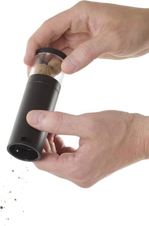 Млин для мускатних горіхів 12,5 см, сріблястий, подарунковий набір Muskatino AdHoc