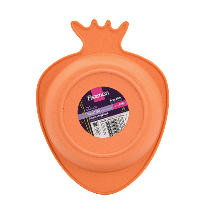 Тарілка Fissman 18 см МОРКВА (8366)