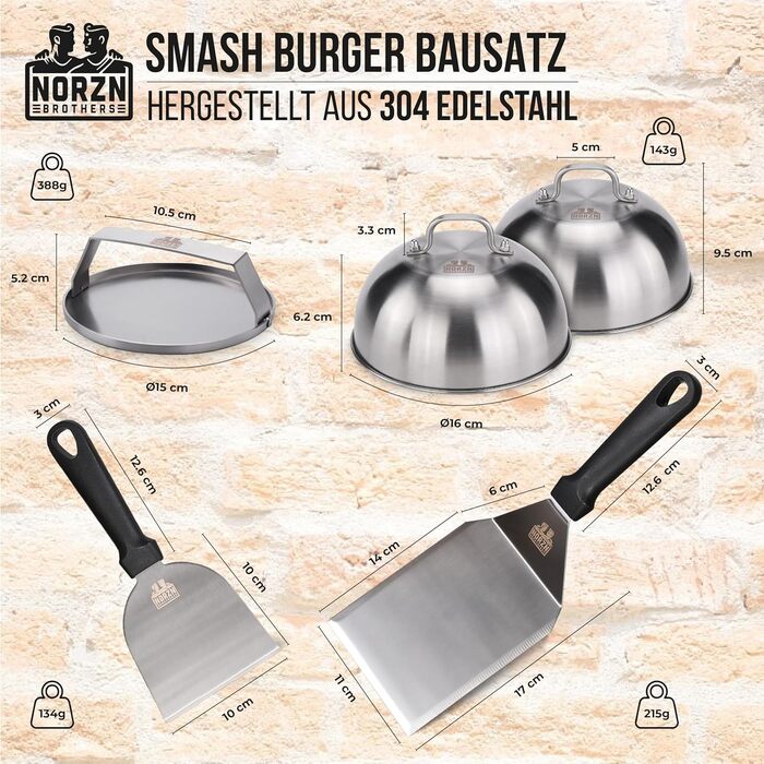 Профессиональный набор премиум-класса для барбекю из нержавеющей стали NORZN BROTHERS