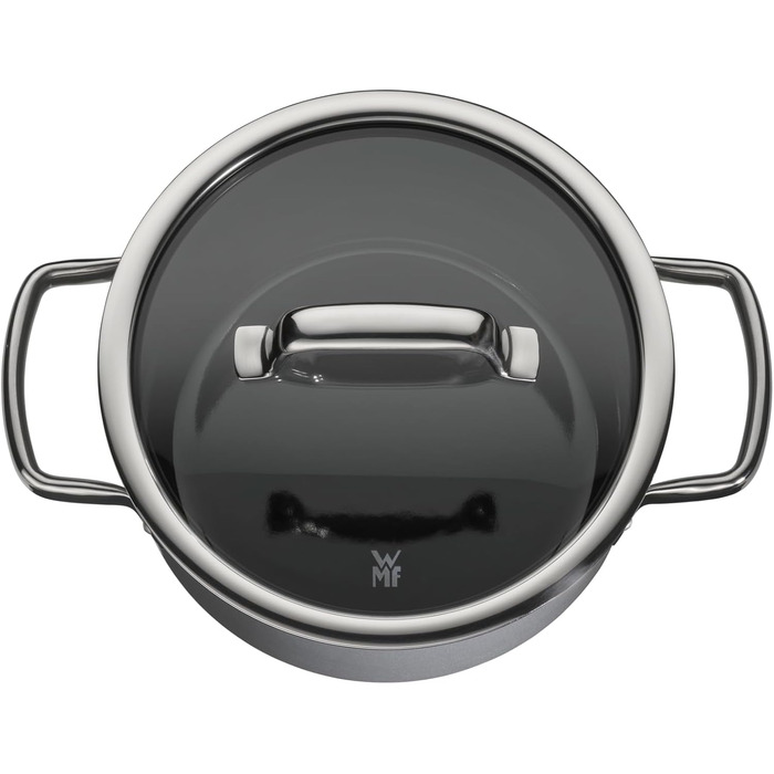 Набор кастрюль со стеклянными крышками, 6 предметов серые Fusiontec Mineral WMF