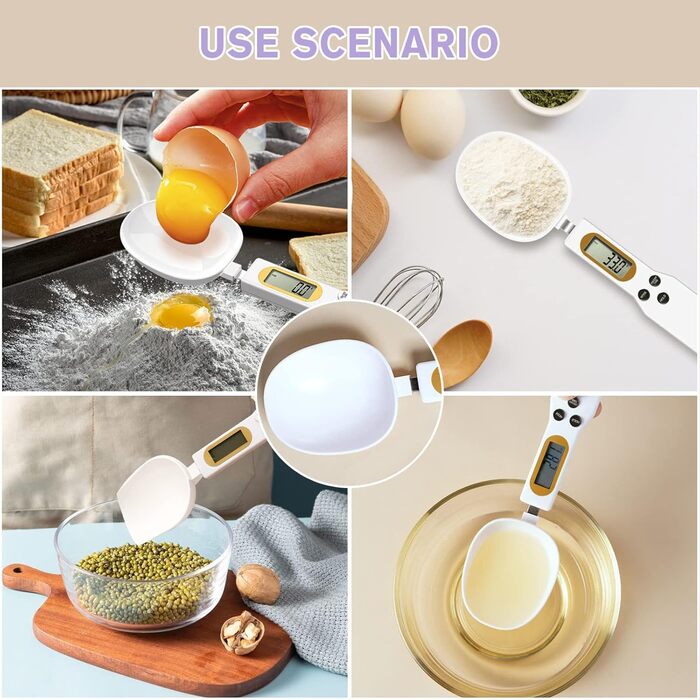 Цифровая мерная ложка до 500 г OBEST