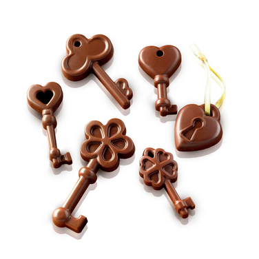 SCG033 Форма силіконова для шоколаду 'CHOCO KEYS' 215 x 107 x h 14 mm