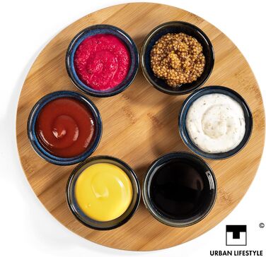 Набір з 6 соусників з кераміки темно-синій Urban Lifestyle