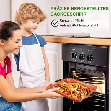 Набір форм для випікання NutriChef із 8 предметів набір форм для випікання, що включає форму для торта, деко, форму для хліба, форму для мафінів, рознімну форму, форму для піци, круглу форму для випікання та прямокутну форму для випікання. Міцні аксесуари