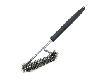 Щетка для гриля трехрядная 2в1 (щетка+скребок) GRILLI 777455 Код: 013097