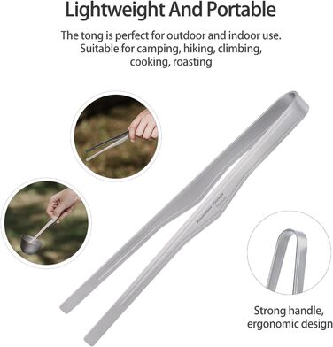 Титанові щипці для гриля 17 см Boundless Voyage