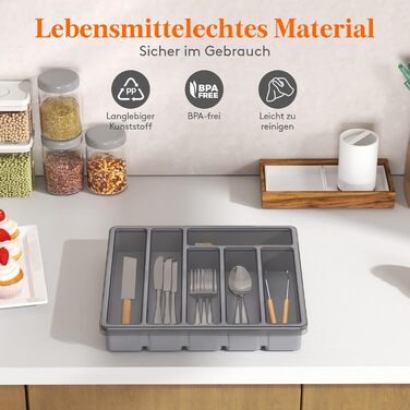 Органайзер для столових приборів 32 х 30 х 5,4 см Lifewit