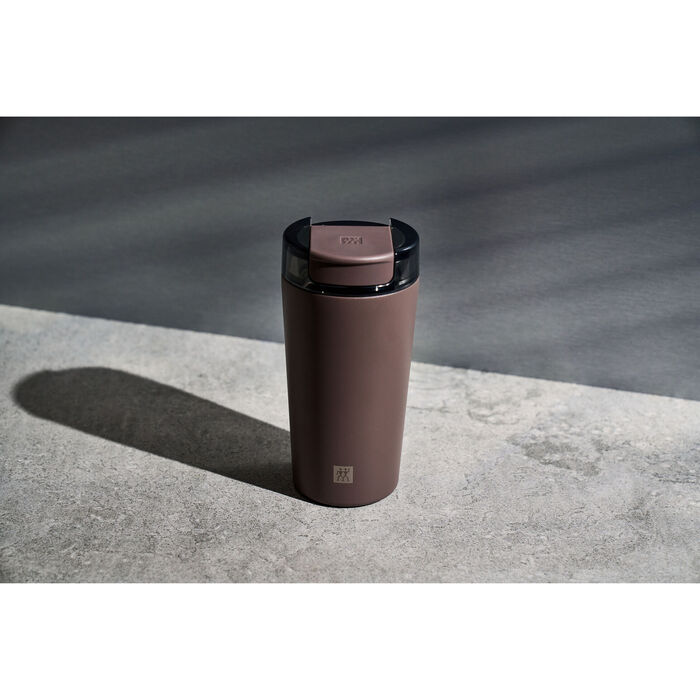 Термокружка 480 мл, нержавіюча сталь, шоколадний колір Thermo Plus Zwilling